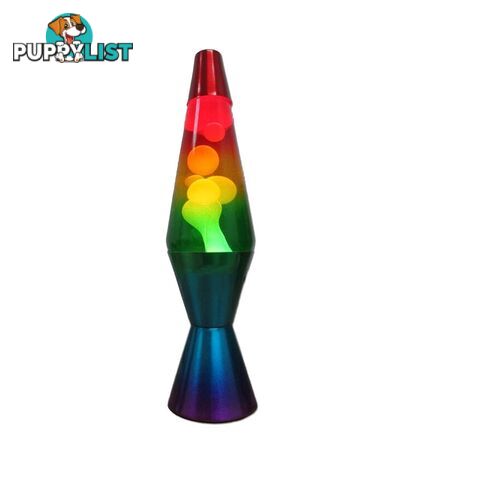 Landmark - Rainbow Retro Liquid Lamp 37cm - Aslanlt225 - 9320383575416