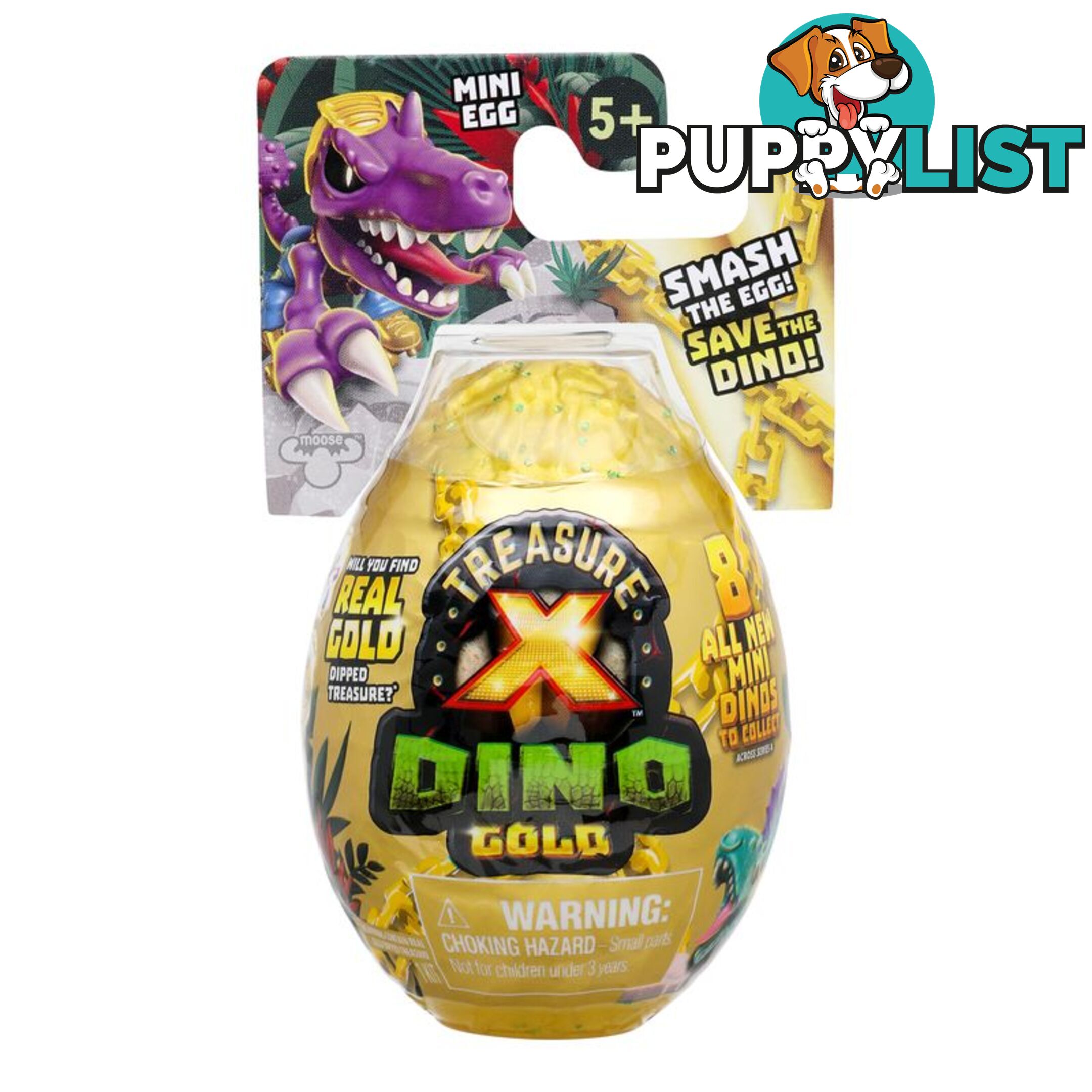 Treasure X - Dino Gold S4 Mini Egg - Smash The Egg Save The Dino - Mj41719 - 630996417171