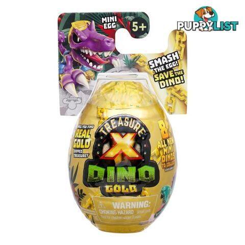 Treasure X - Dino Gold S4 Mini Egg - Smash The Egg Save The Dino - Mj41719 - 630996417171