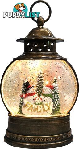 Cotton Candy - Xmas Round Lantern Snowman Family - Ccxac311a - 9353468015149