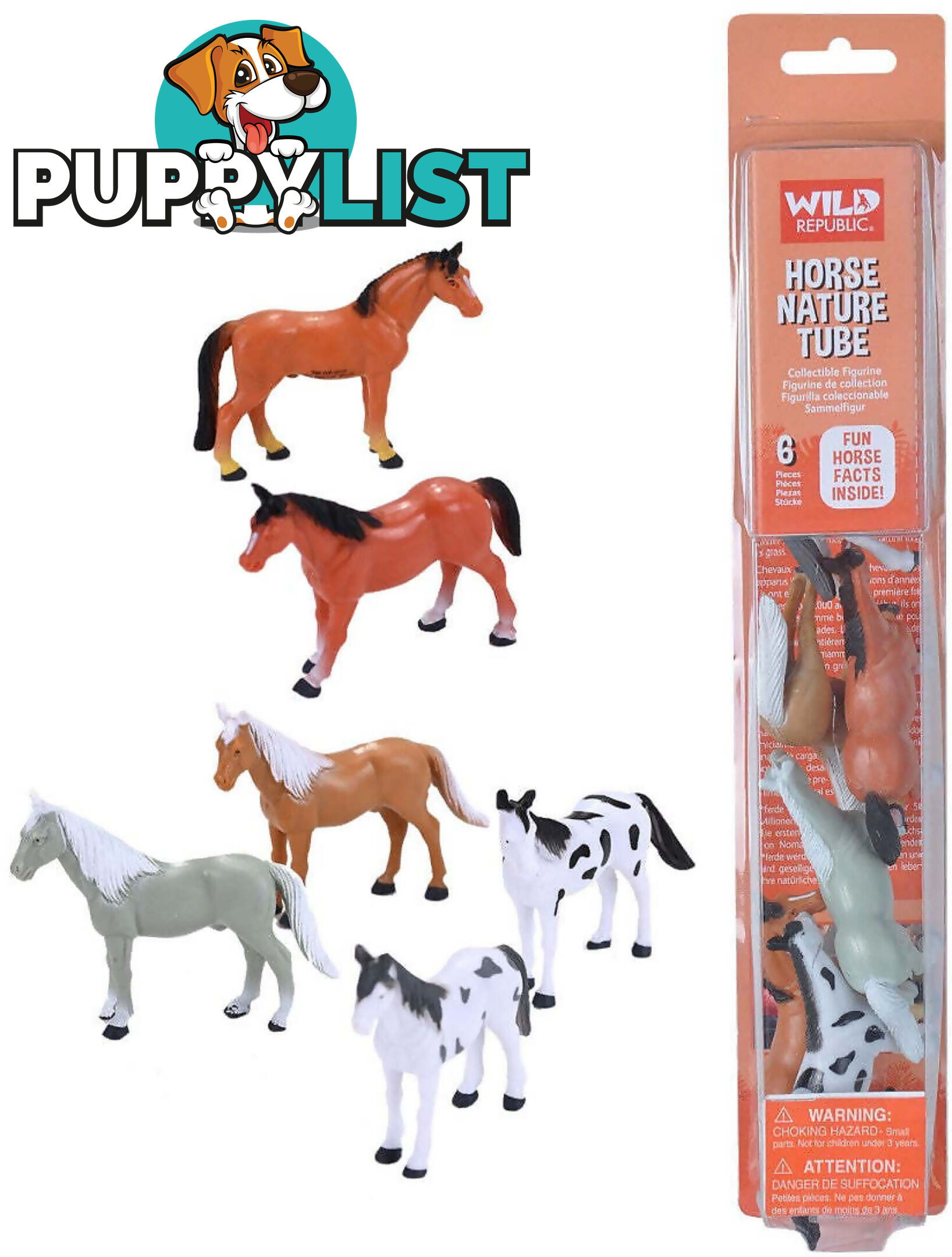 Wild Republic - Nature Tube Horse Collection - Wr12887 - 092389128871