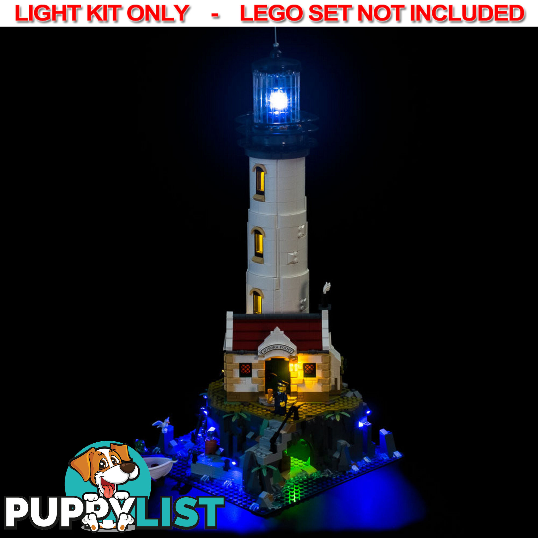 LIGHT KIT for LEGO Motorised Lighthouse 21335 - Light My Bricks - 754523893532