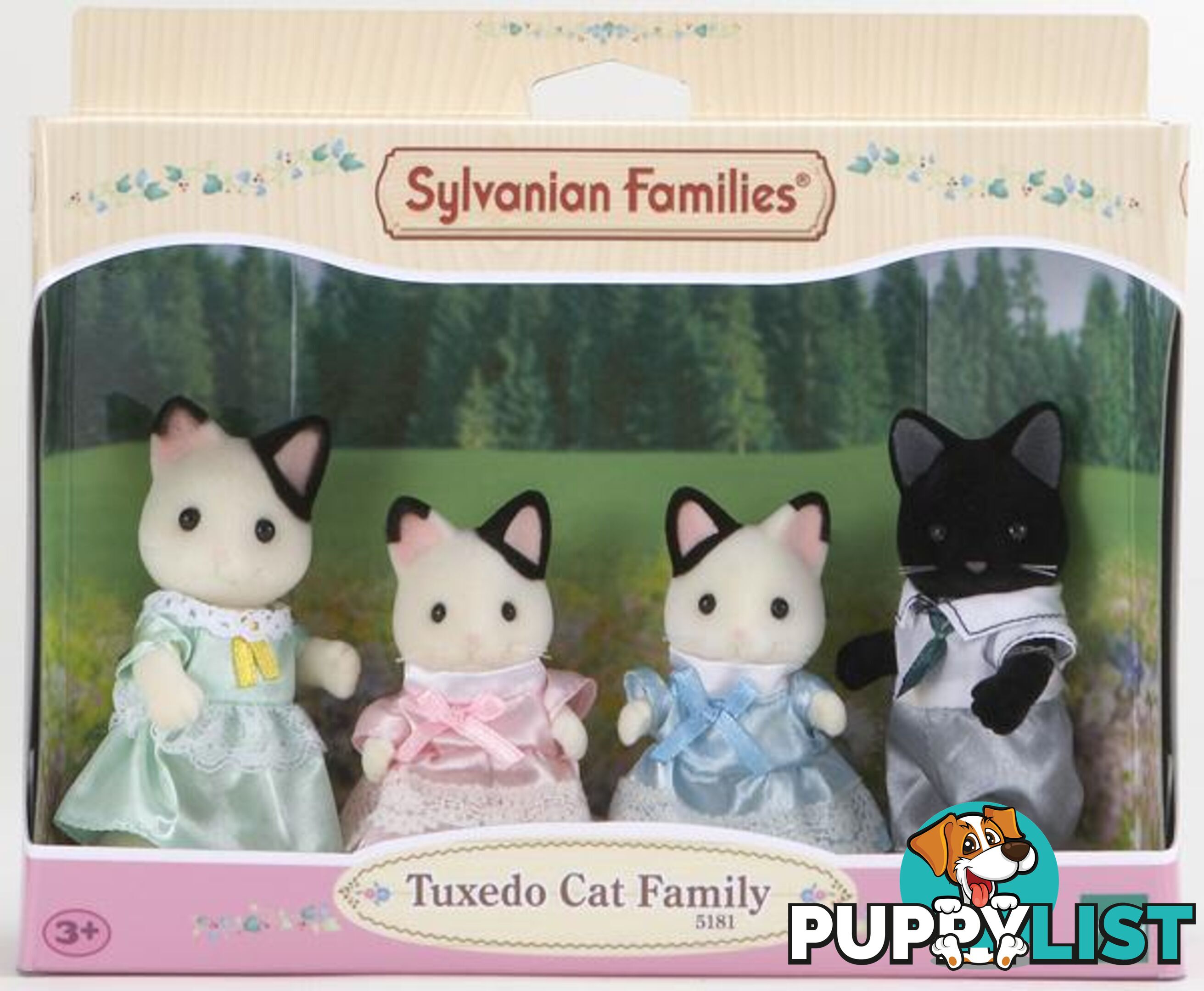 Sylvanian Families - Tuxedo Cat Family Sf5181 - 5054131051818