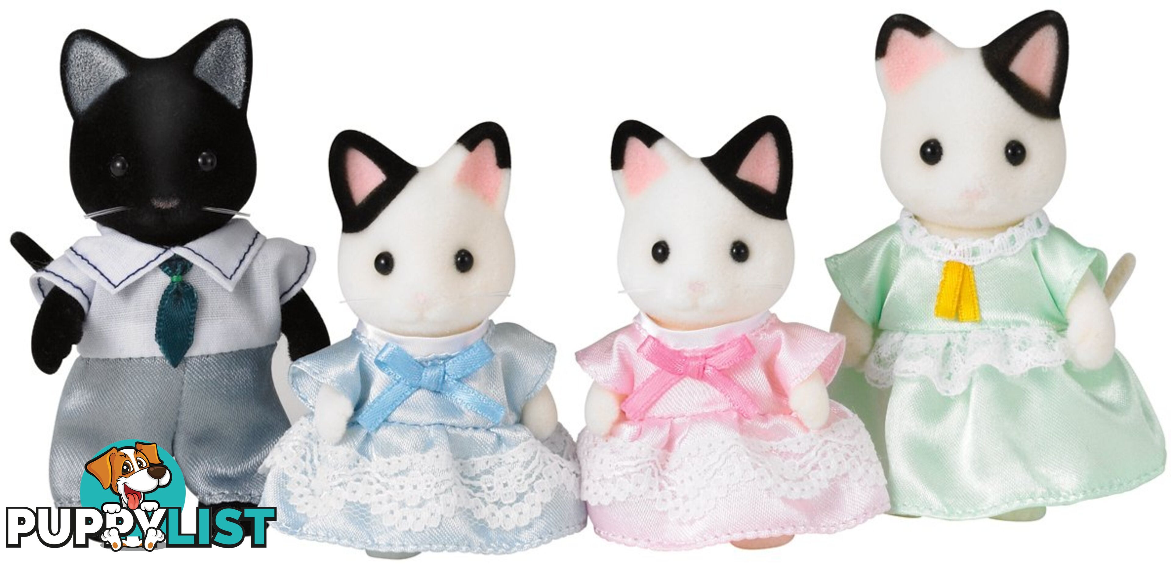 Sylvanian Families - Tuxedo Cat Family Sf5181 - 5054131051818