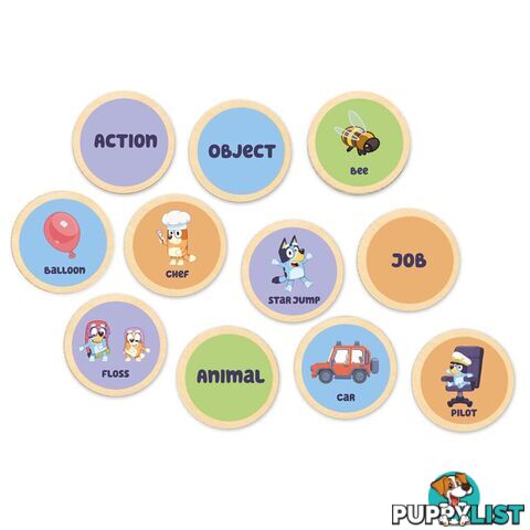 Bluey - Wooden Charades - Jsblu250c - 5055069721057