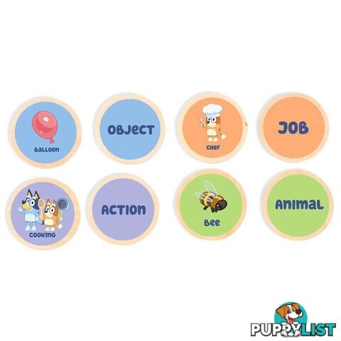 Bluey - Wooden Charades - Jsblu250c - 5055069721057