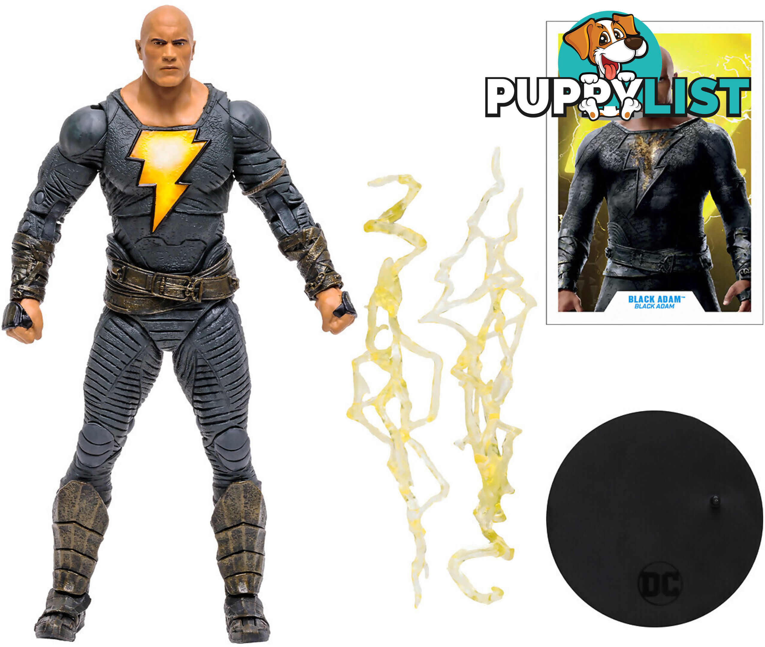 Mcfarlane - Black Adam 7 Inch Figurine With Hero Costume (black Adam Movie) - Hs15256 - 787926152562