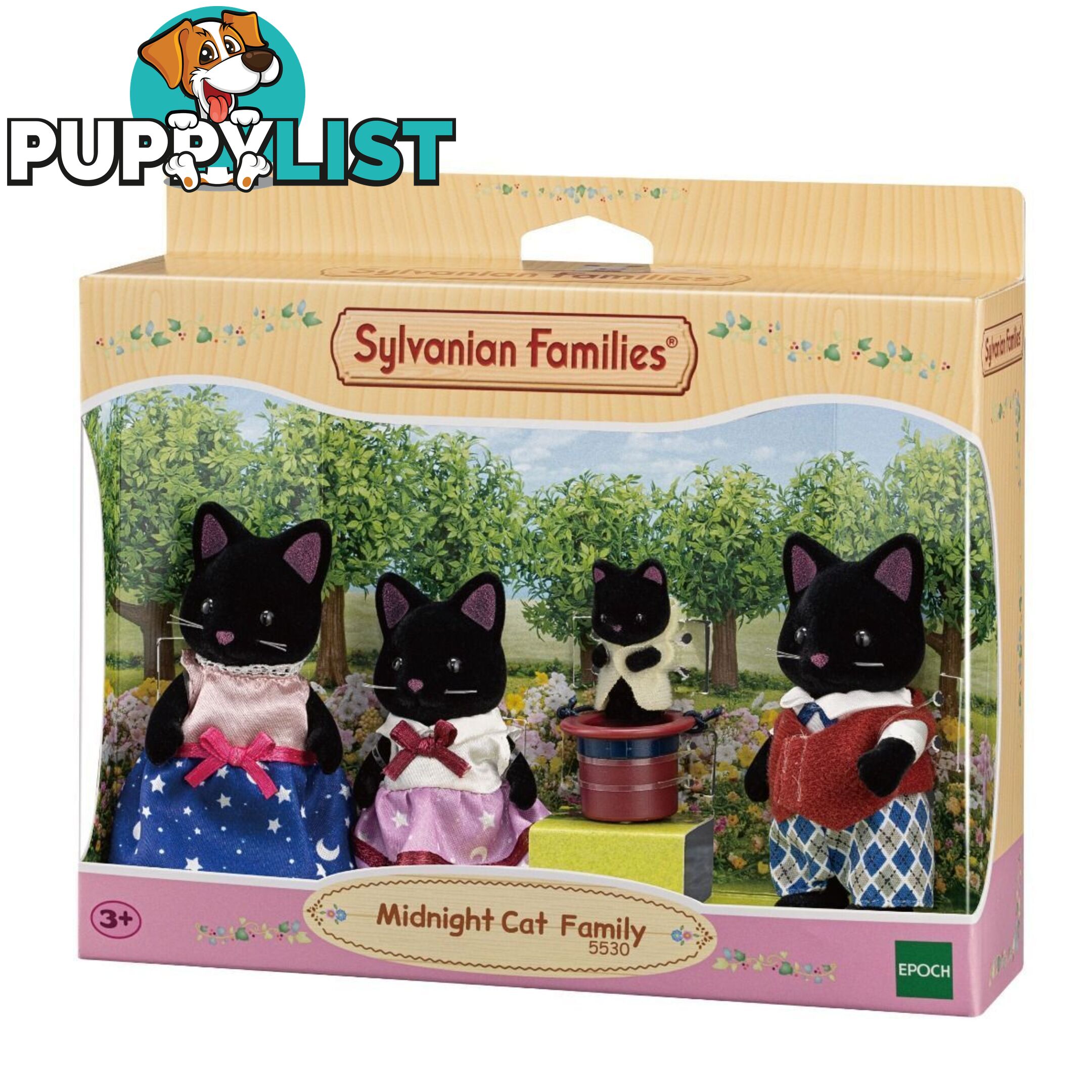 Sylvanian Families - Midnight Cat Family Sf5530 - 5054131055304