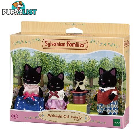 Sylvanian Families - Midnight Cat Family Sf5530 - 5054131055304