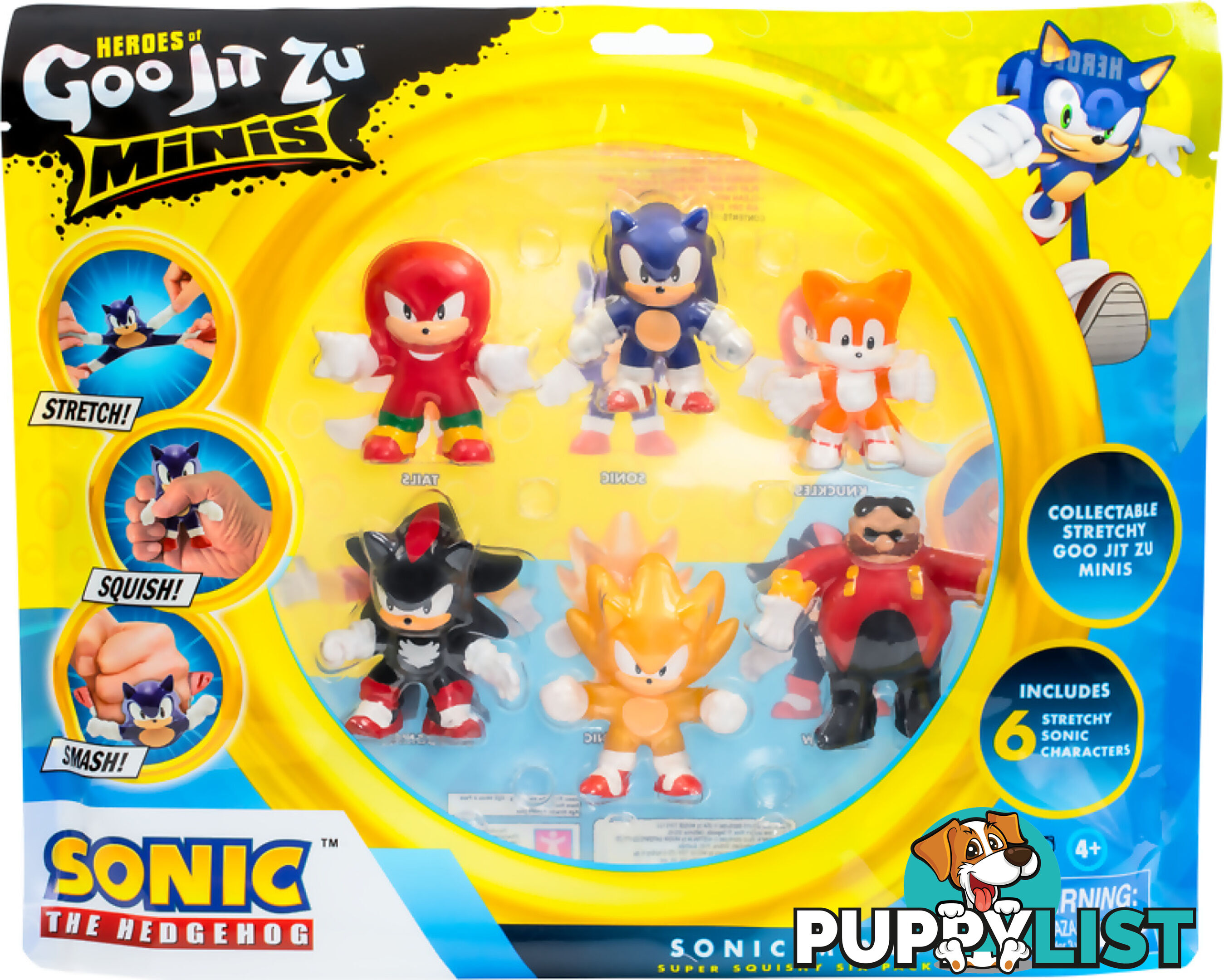 Heroes Of Goo Jit Zu - Sonic S3 Minis Mega 6 Pack - Mj42826 - 630996428269