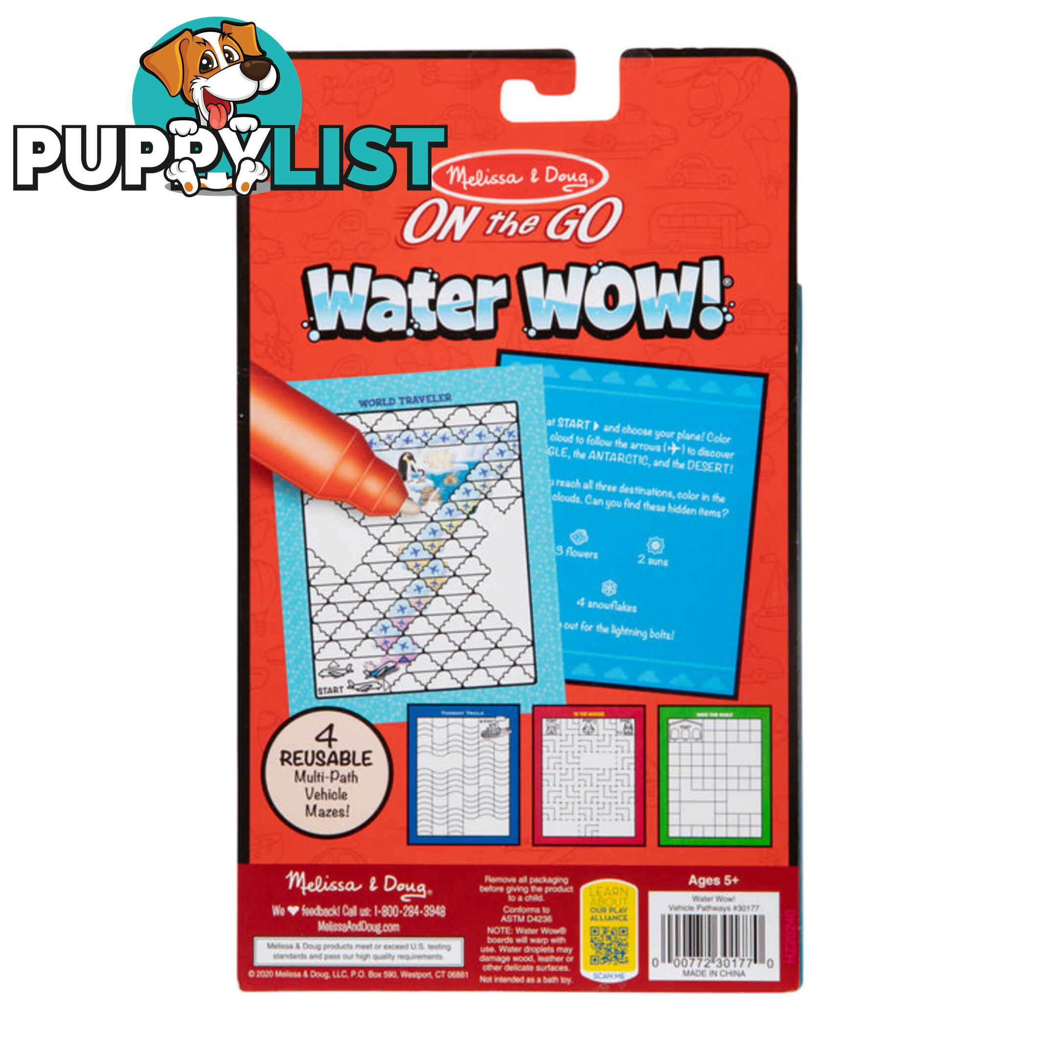 Melissa & Doug - Water Wow - Vehicles Pathways - Mdmnd30177 - 000772301770