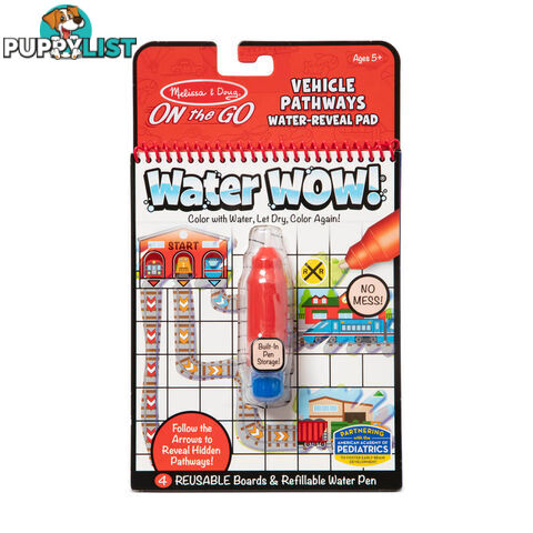 Melissa & Doug - Water Wow - Vehicles Pathways - Mdmnd30177 - 000772301770