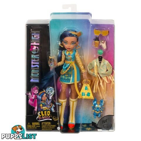 Monster High - Cleo De Nile Doll With Pet And Accessories - Mahhk54 - 194735069835