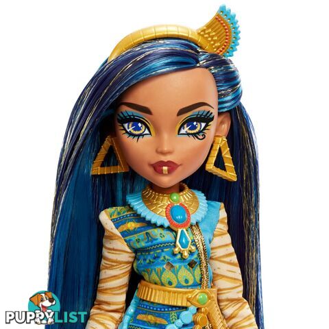 Monster High - Cleo De Nile Doll With Pet And Accessories - Mahhk54 - 194735069835