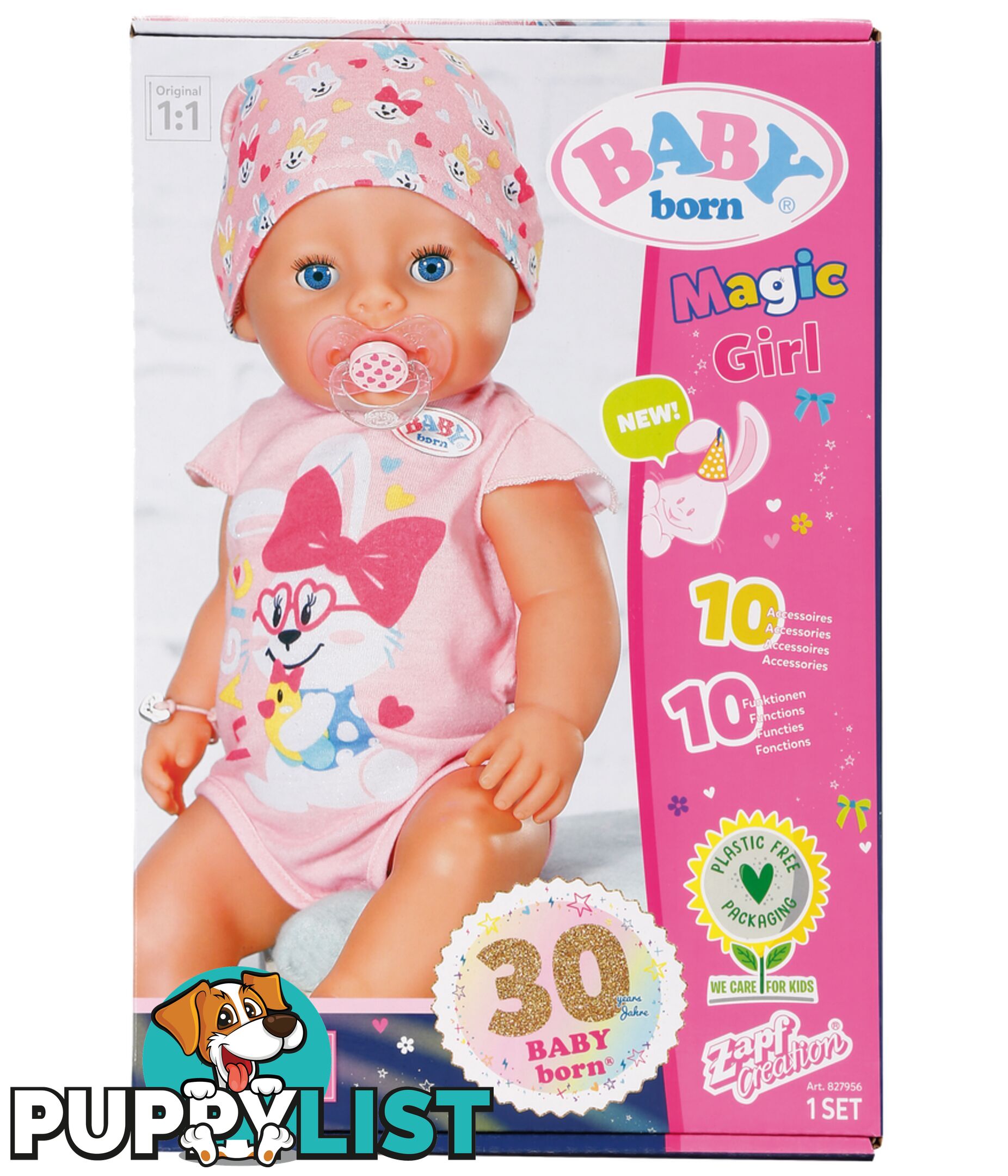 Baby Born - 43cm Magic Girl Doll - Bj827956 - 4001167827956