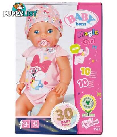 Baby Born - 43cm Magic Girl Doll - Bj827956 - 4001167827956