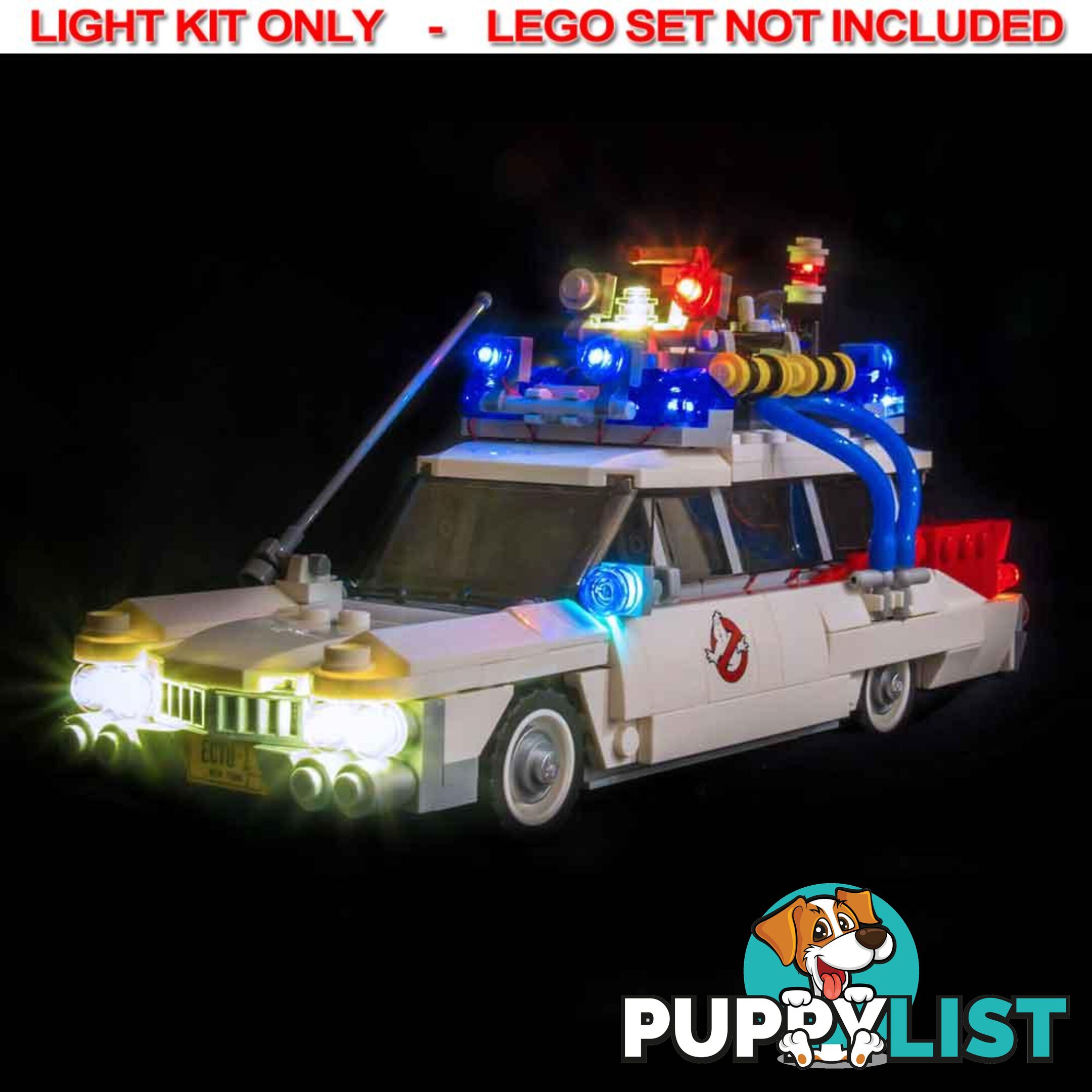 LIGHT KIT for LEGO Ghostbusters Ecto-1 10274 Light Kit - Light My Bricks - 744109767074