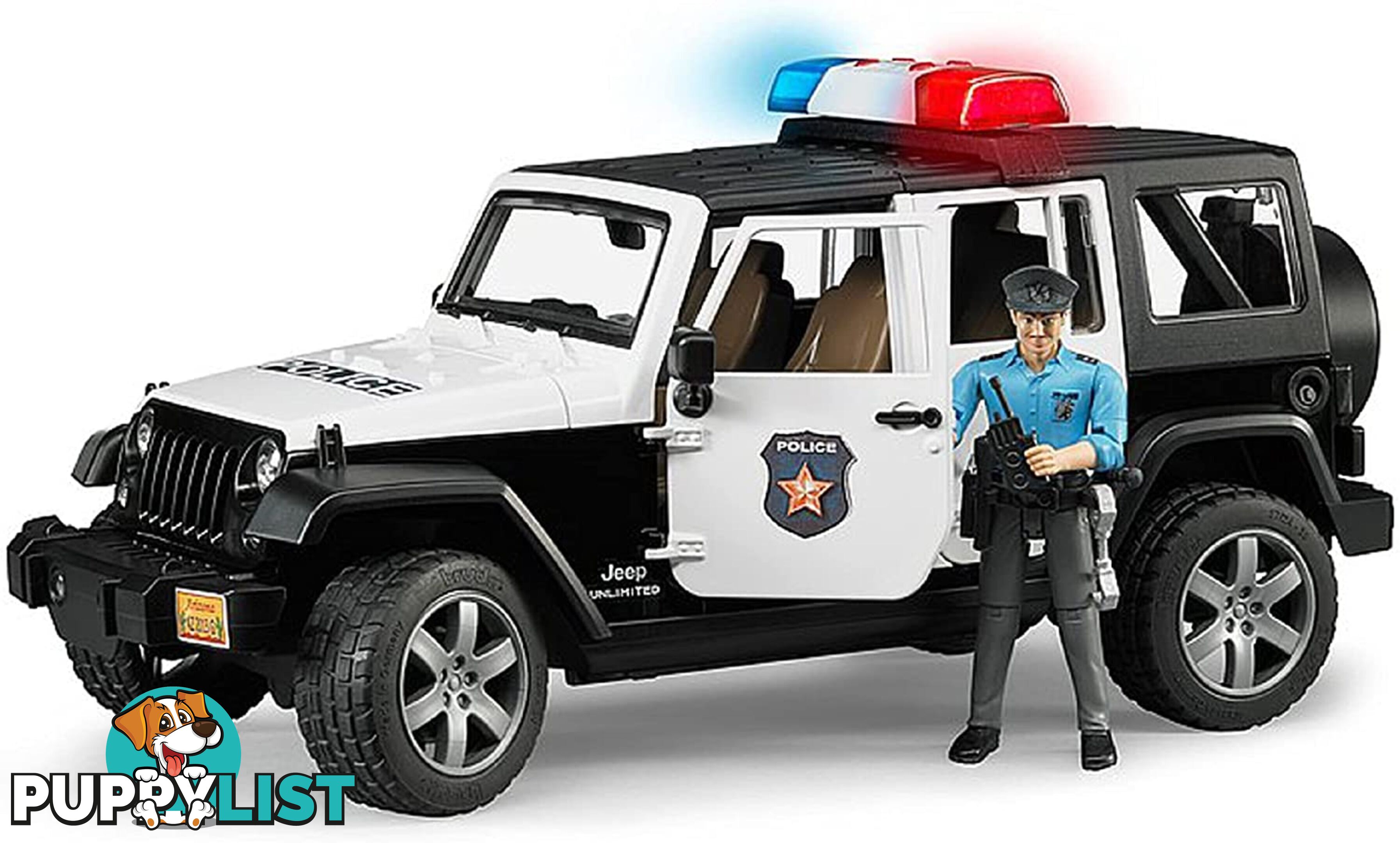 Bruder Police Jeep Wrangler Unlimited Rubicon Including Policeman Zi24002526 - 4001702025267