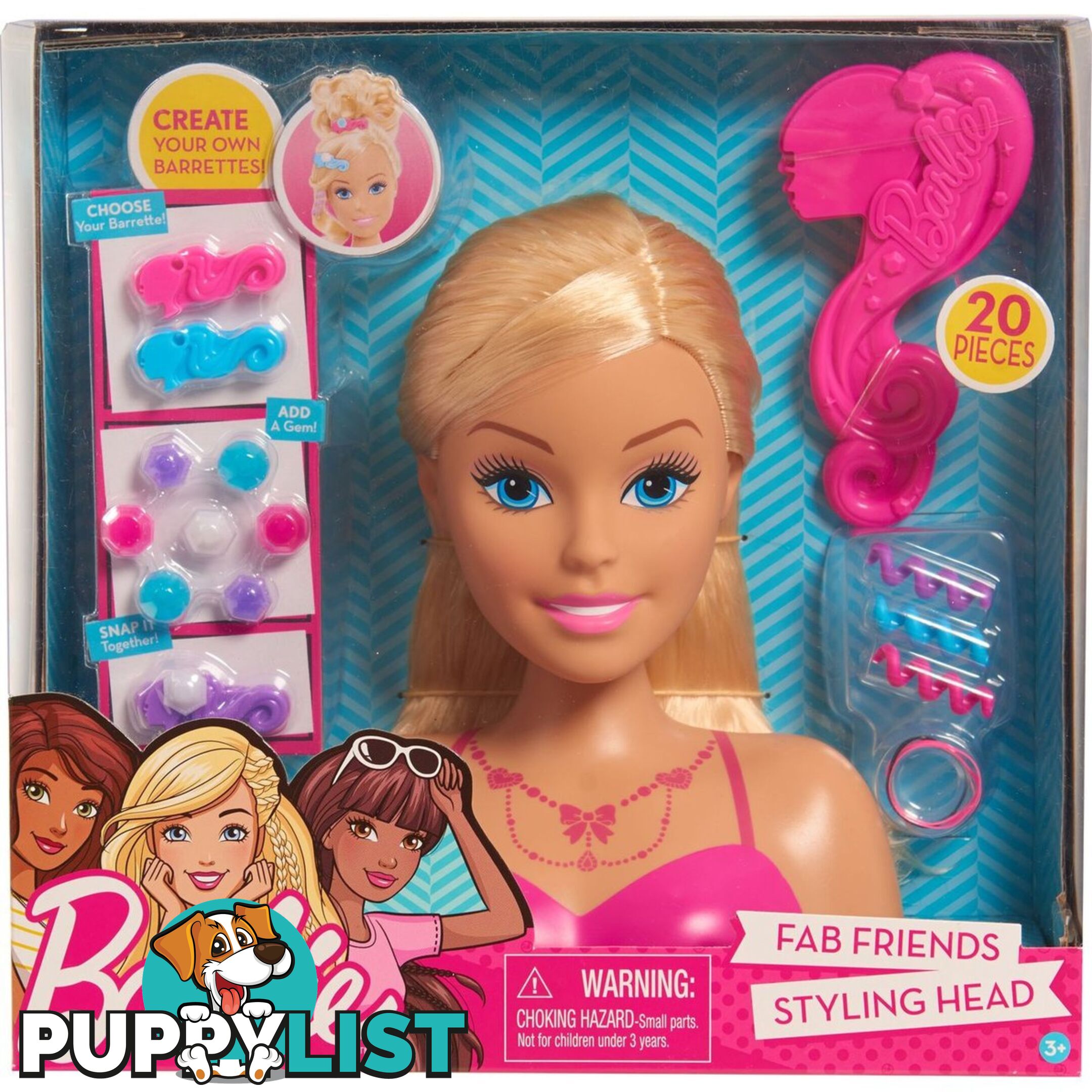 Barbie Doll Styling Head Blonde Bj62535 - 886144625381