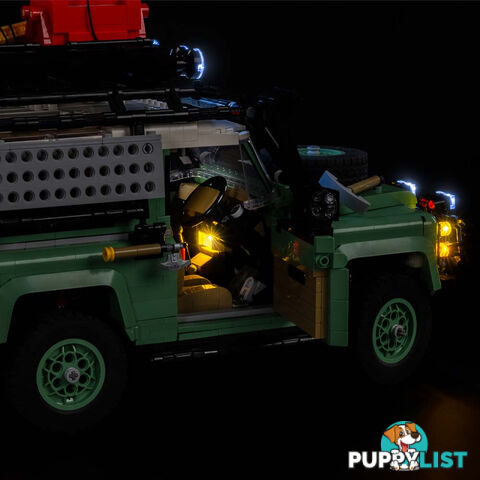 Light Kit For LEGO Land Rover Classic Defender 90 10317 - Light My Bricks - Lb72668409506 - 726684095063