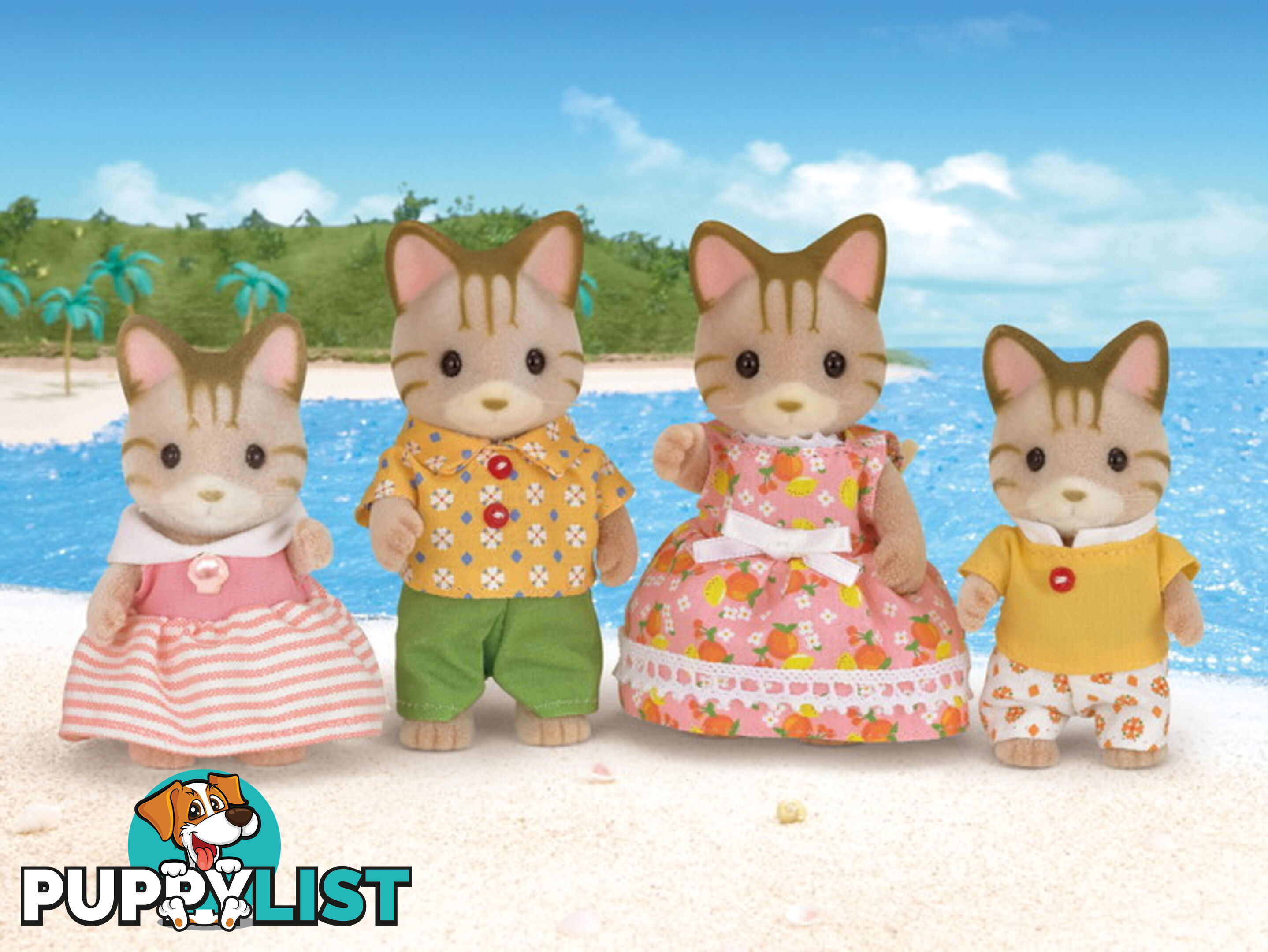 Sylvanian Families - Striped Cat Family - Mdsf5180 - 5054131051801