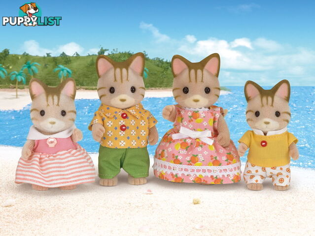 Sylvanian Families - Striped Cat Family - Mdsf5180 - 5054131051801