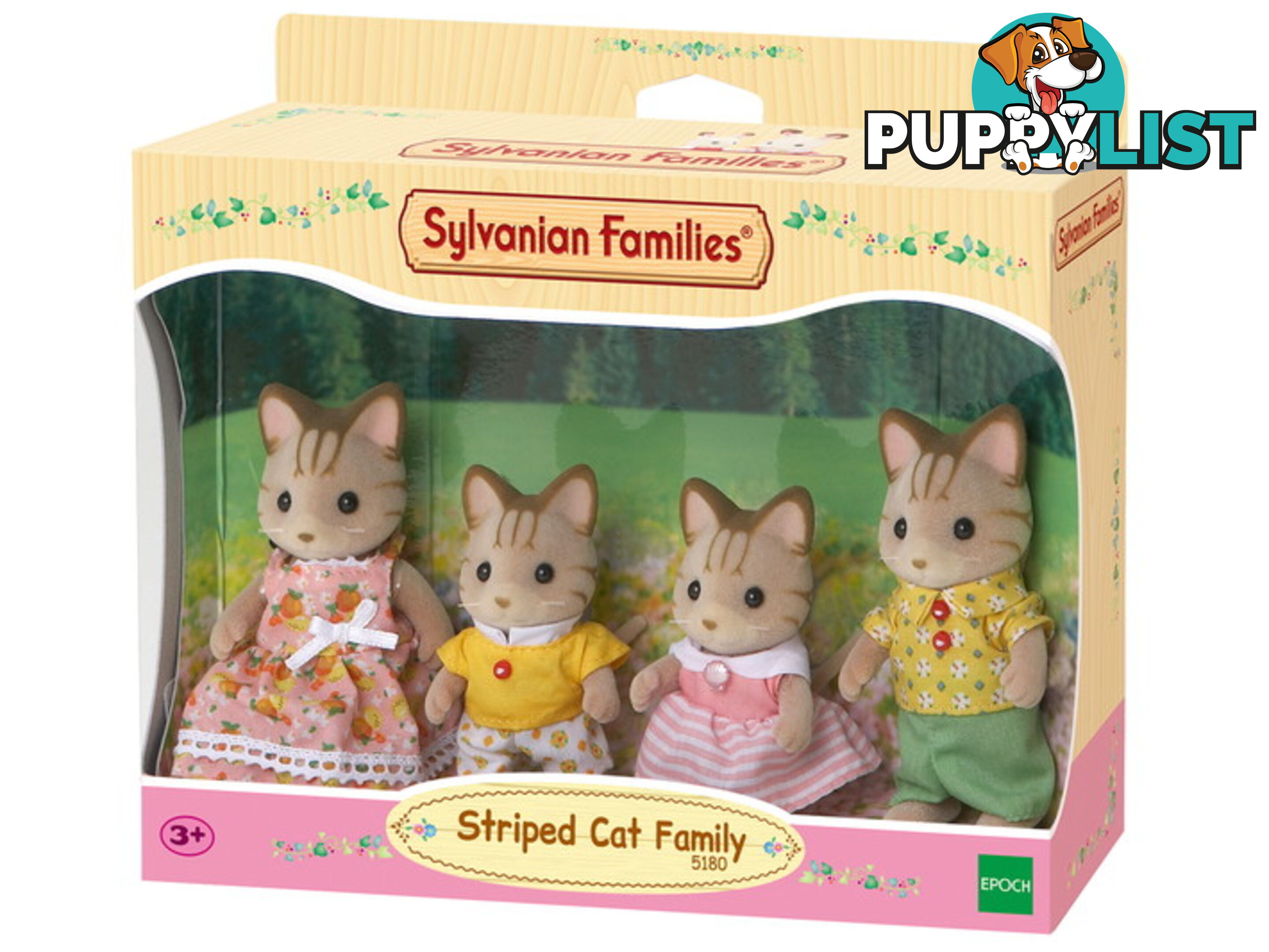 Sylvanian Families - Striped Cat Family - Mdsf5180 - 5054131051801