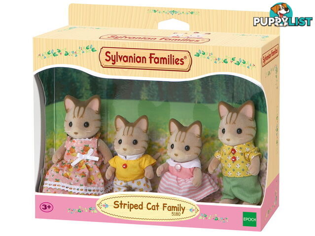 Sylvanian Families - Striped Cat Family - Mdsf5180 - 5054131051801