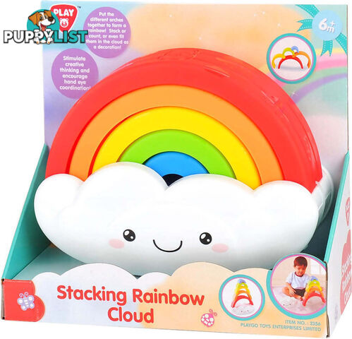 Playgo Toys Ent. Ltd - Stacking Rainbow Cloud - Art65915 - 4892401023568