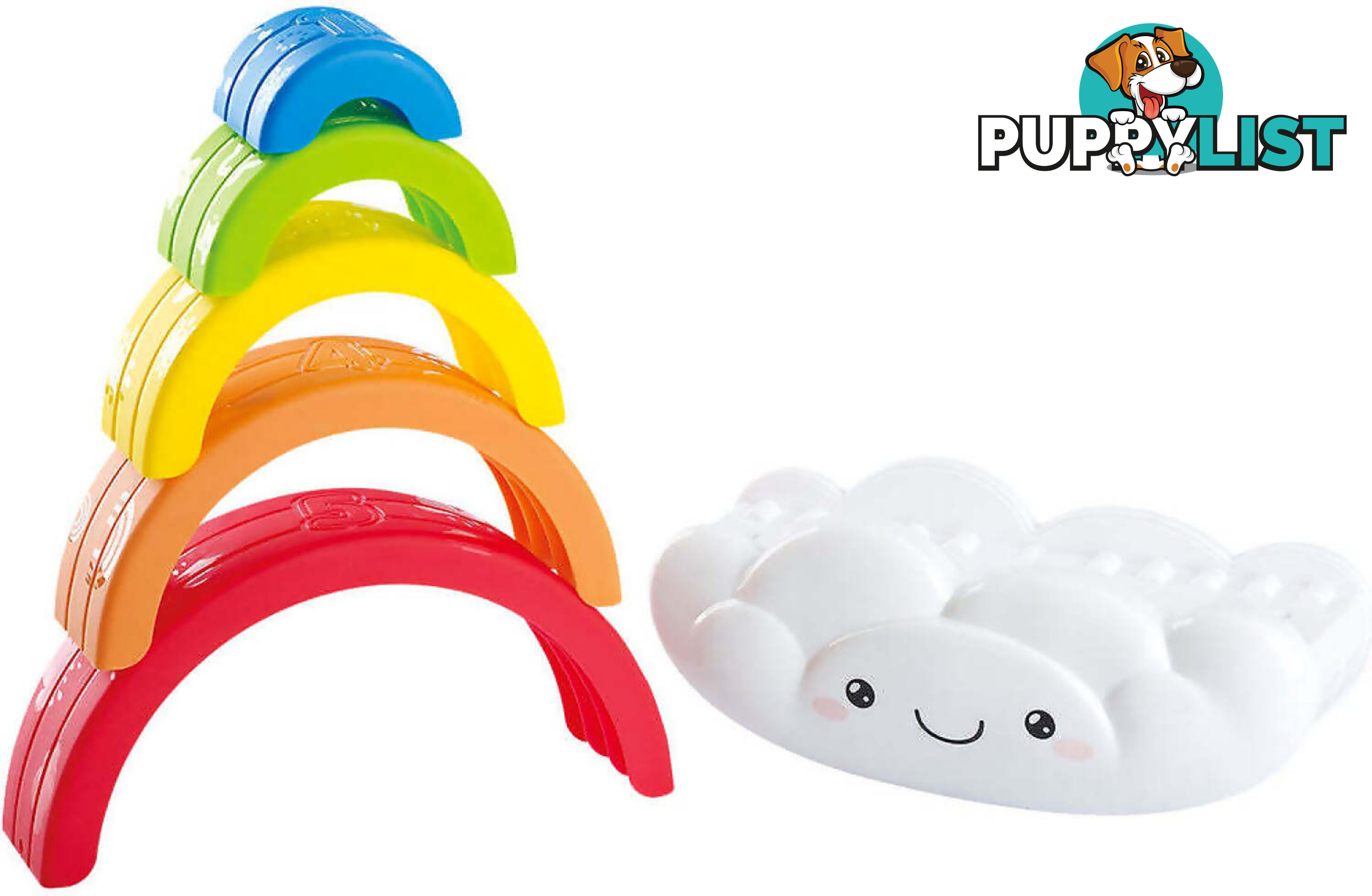 Playgo Toys Ent. Ltd - Stacking Rainbow Cloud - Art65915 - 4892401023568