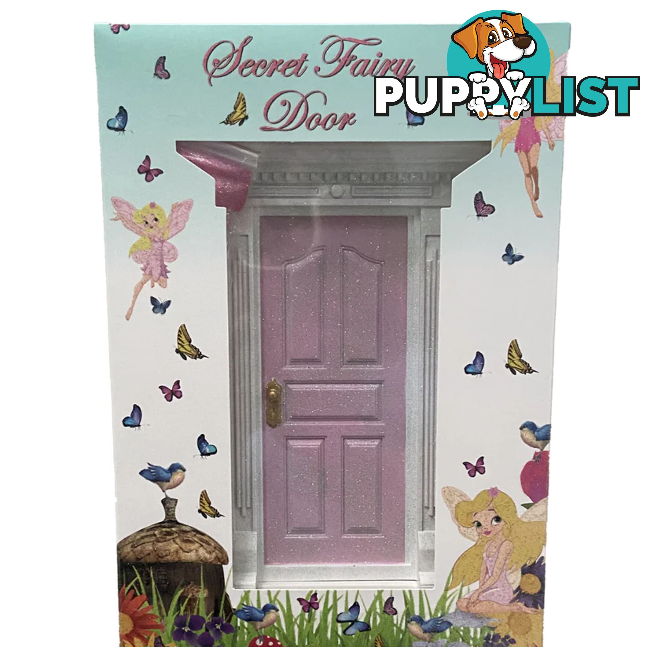 Cotton Candy -  Light Pink Glitter Secret Fairy Door - Ccfv104 - 9324641379280