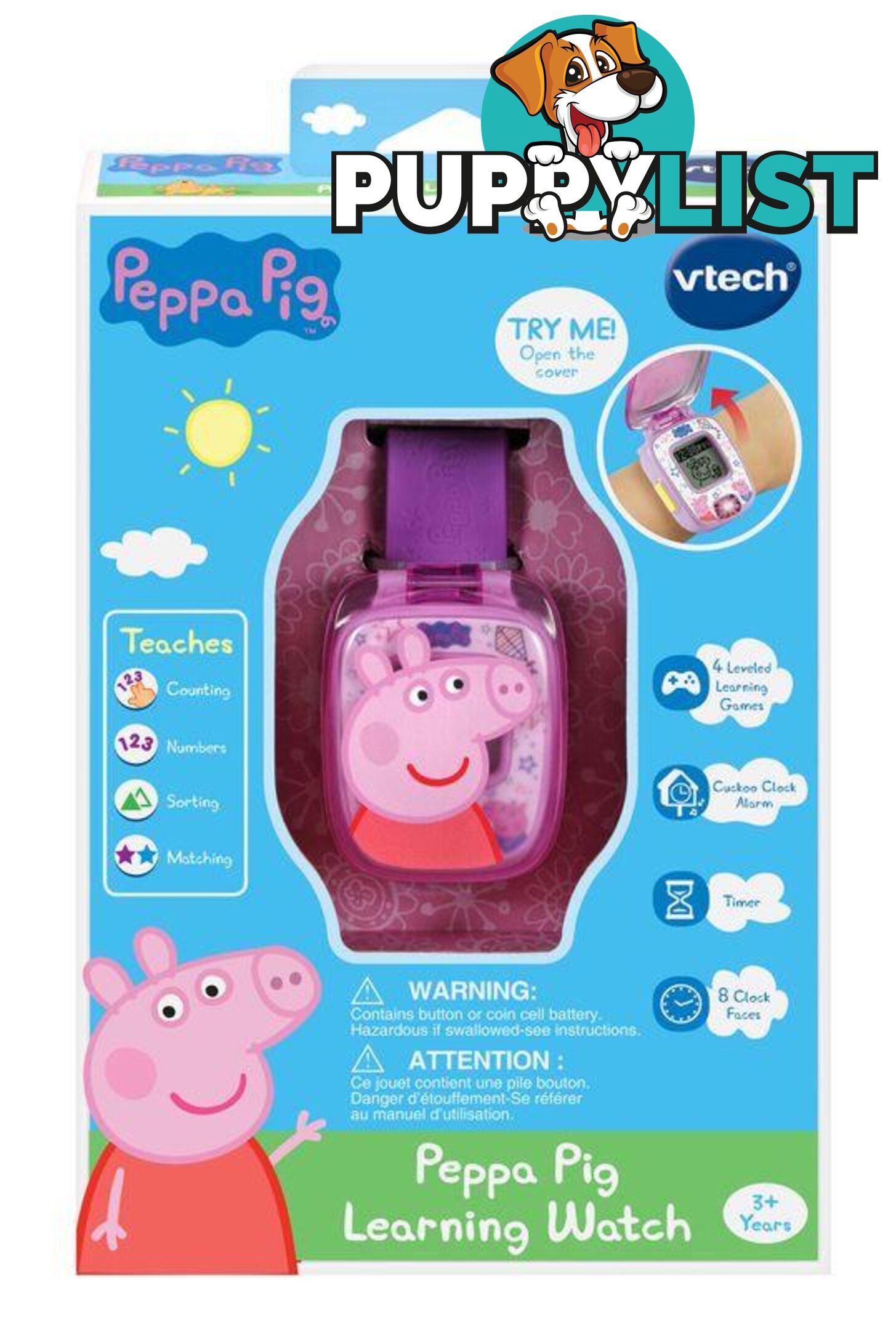 Peppa Pig - Learning Watch Vtech Tn80526000004 - 3417765260001