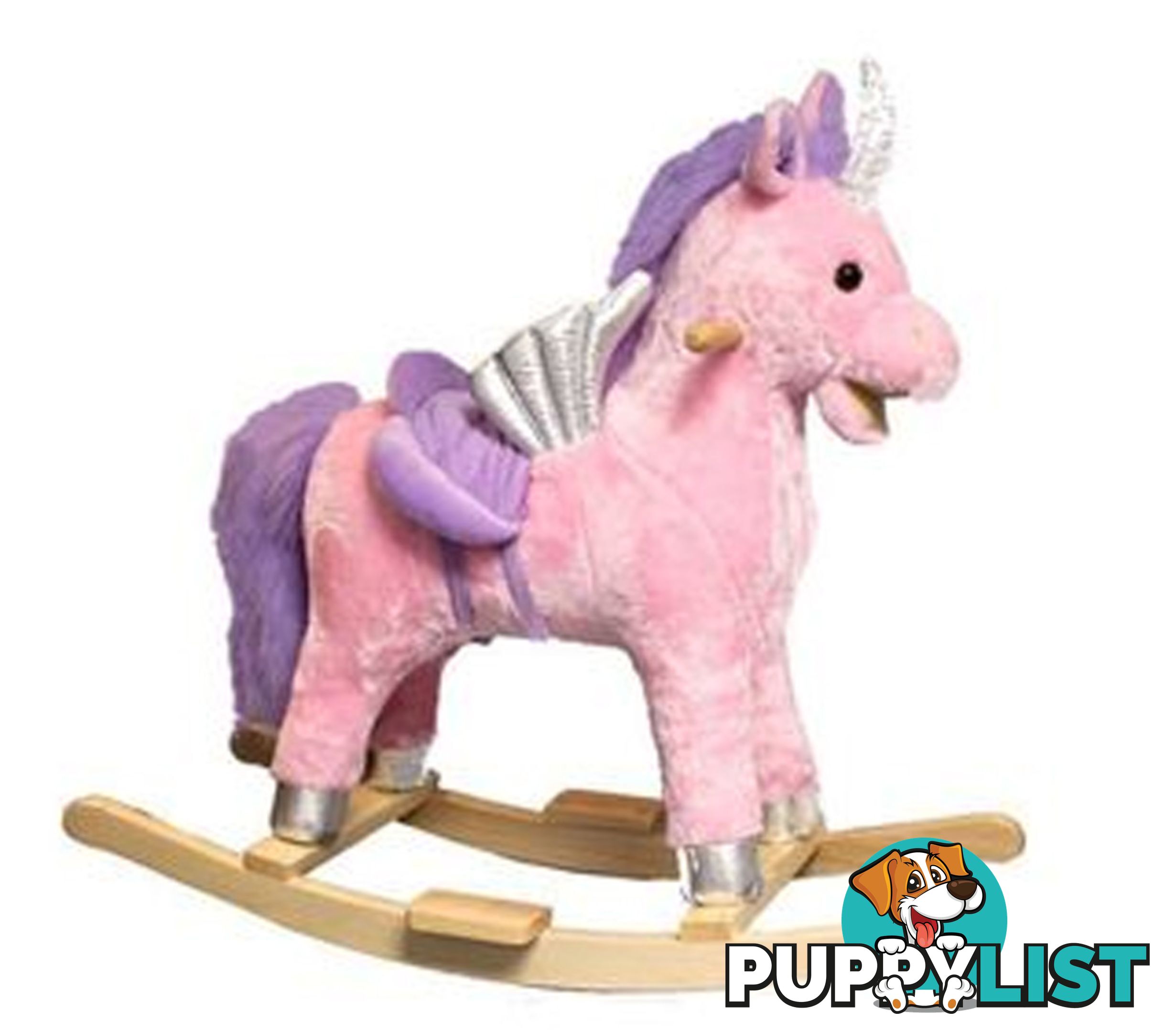 Pink Rocking Unicorn W/Sound - RD402K - 9314179004020