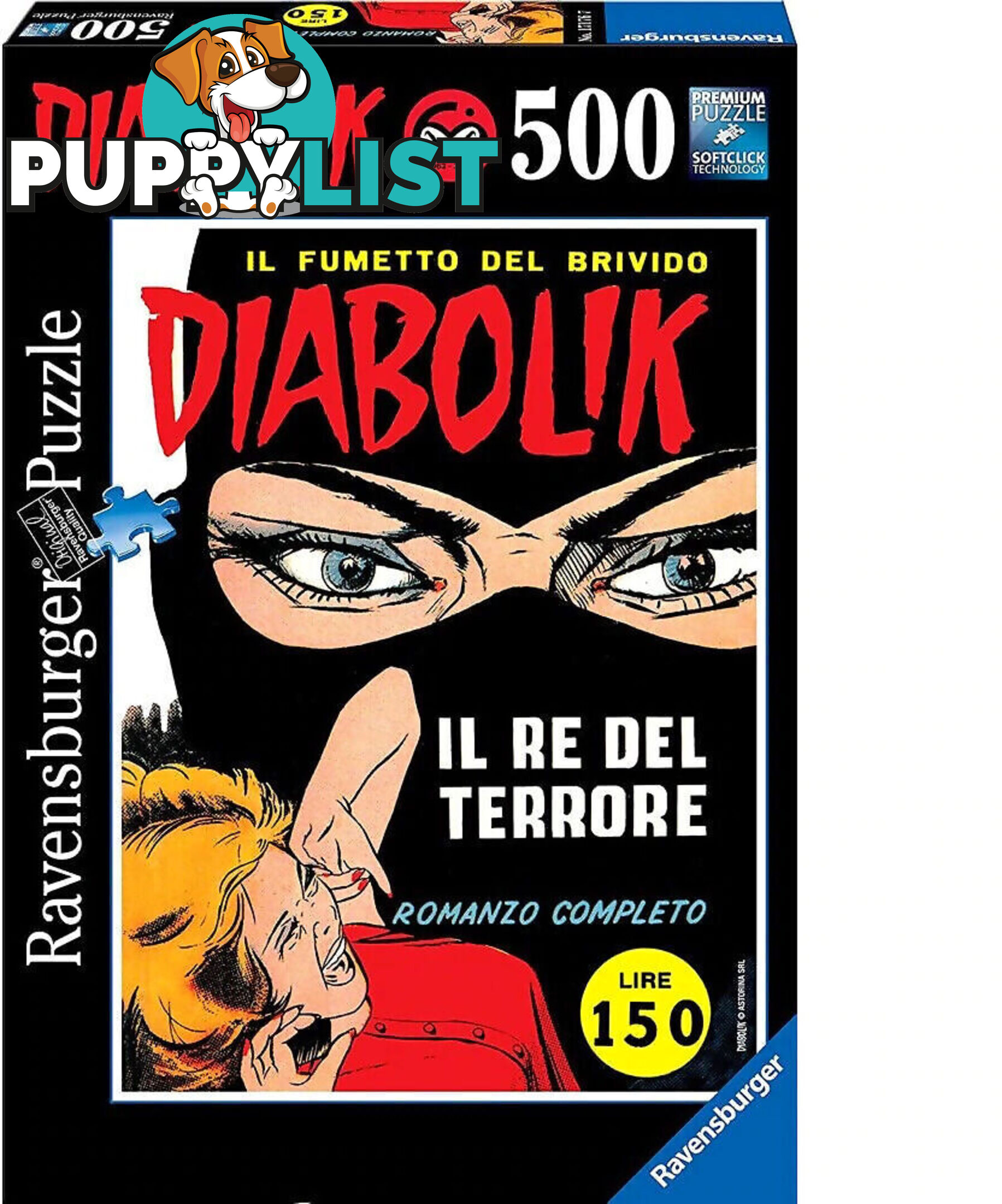 Ravensburger - Diabolik Comic 196 Jigsaw Puzzle 500pc - Mdrb17176 - 4005556171767