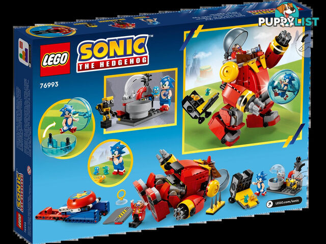 LEGO 76993 Sonic vs. Dr. Eggman's Death Egg Robot - Sonic the Hedgehog - 5702017419510