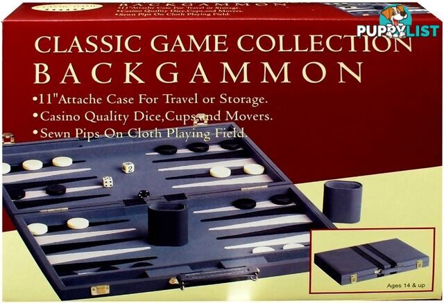 Backgammon Set 11 Inch Vinyl - Hansen Classic Games Jdhsn38011 - 025766380111