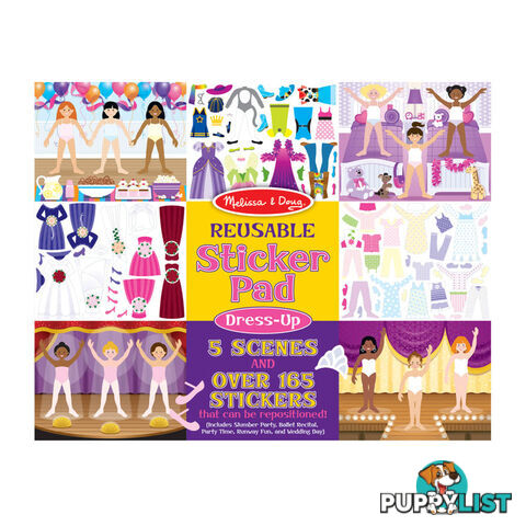 Melissa & Doug - Reusable Sticker Pad - Dress-up - Mdmnd4198 - 000772041980