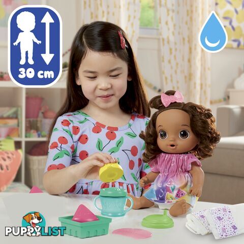 Baby Alive - Fruity Sips Baby Doll Brown Hair - Hbf73575xoo - 5010996100481