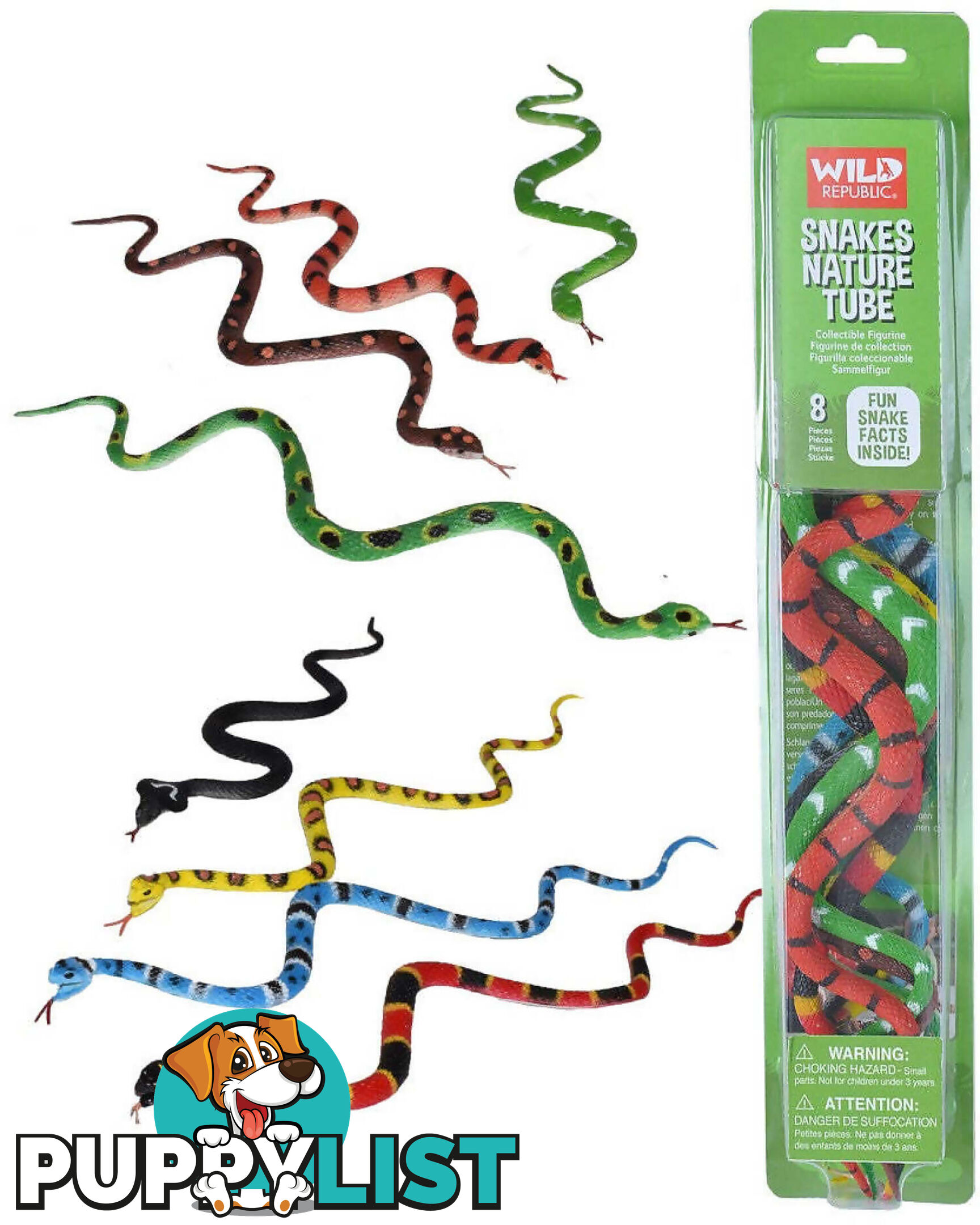 Wild Republic - Nature Tube Snake Collection - Wr12884 - 092389128840