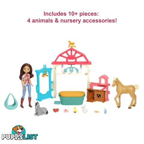 Spirit Untamed - Lucky's Foal Nursery Playset - Mahch37 - 194735010585