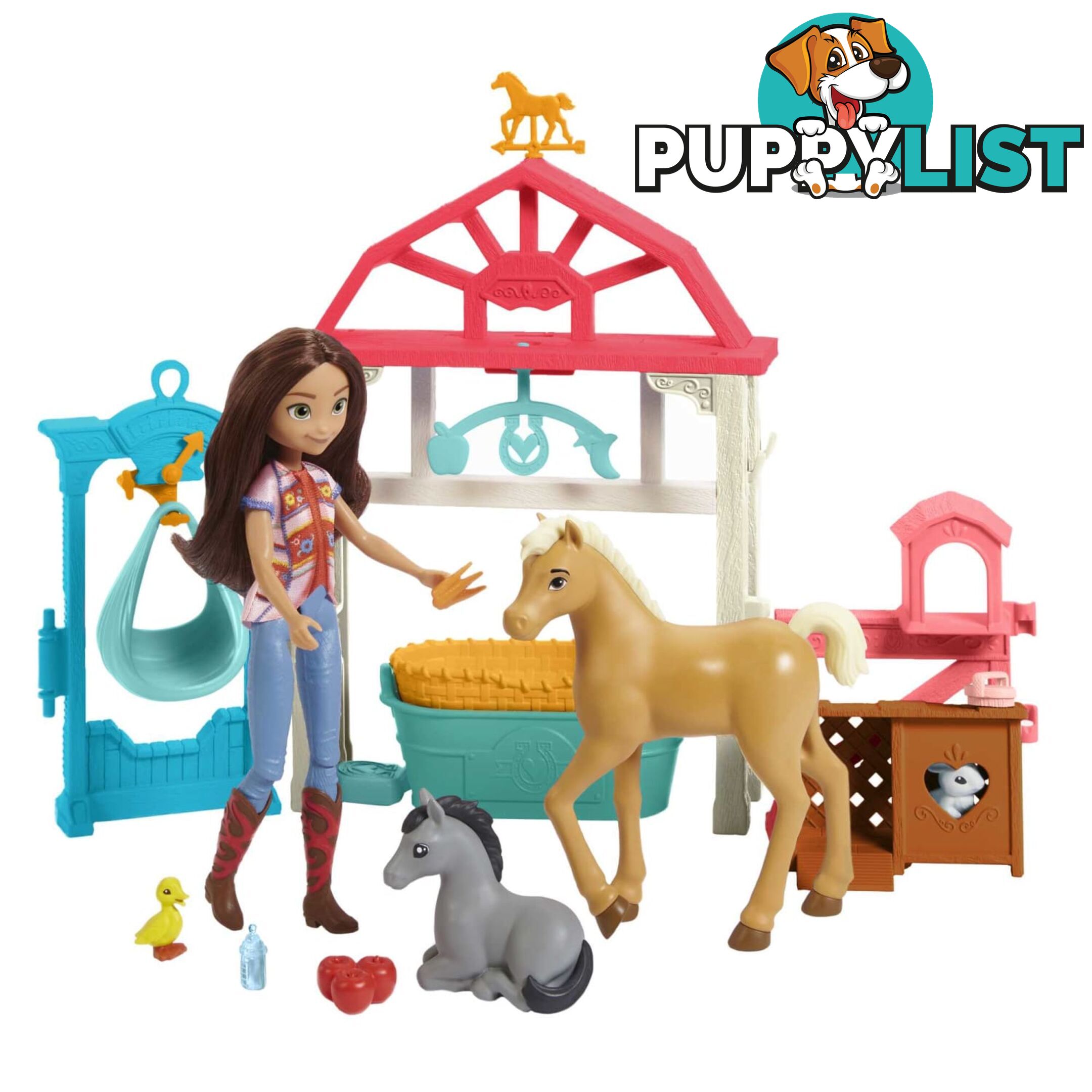 Spirit Untamed - Lucky's Foal Nursery Playset - Mahch37 - 194735010585