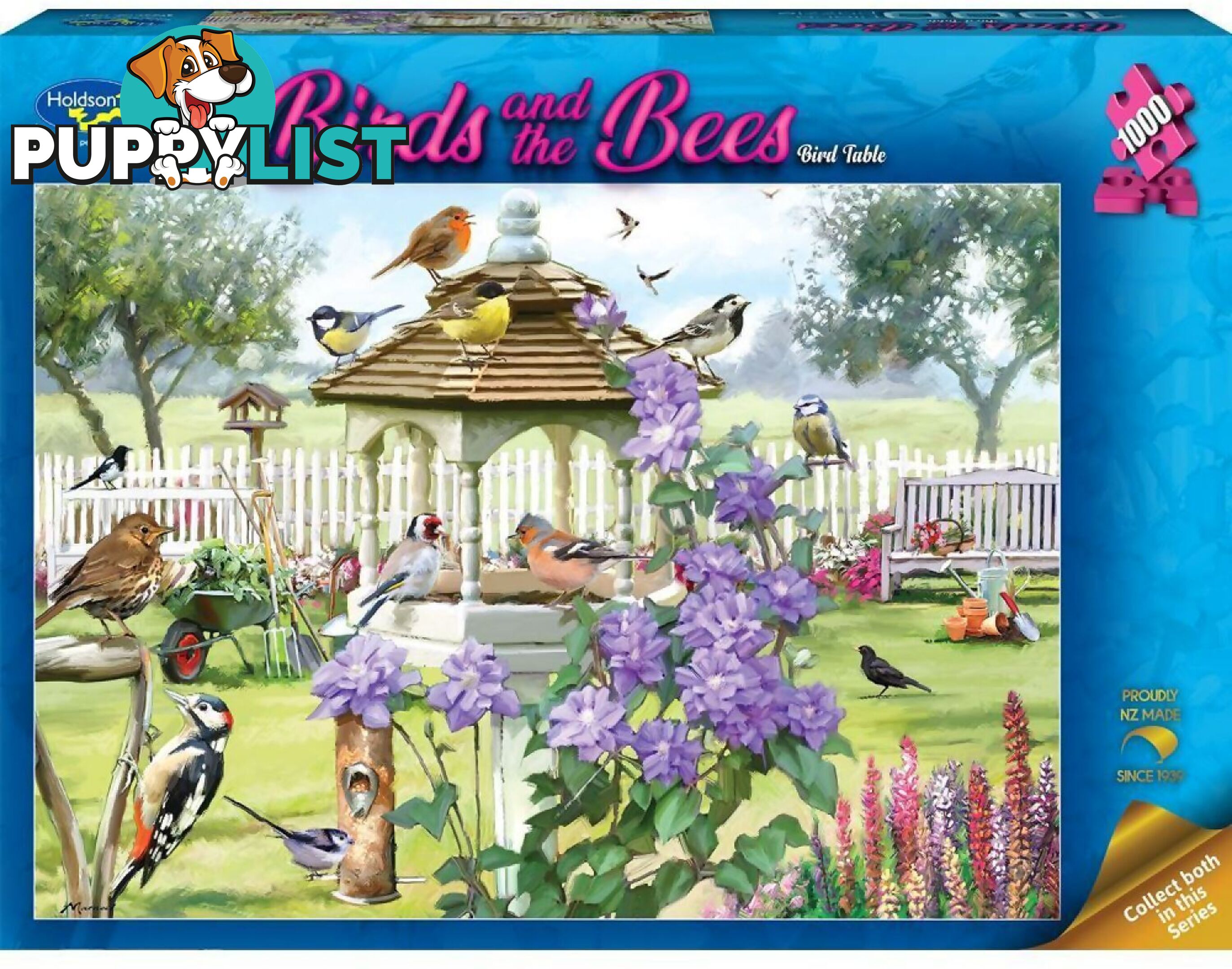 Holdson - Birds & The Bees - Bird Table - Jigsaw Puzzle 1000 Pieces - Jdhol775378 - 9414131775378