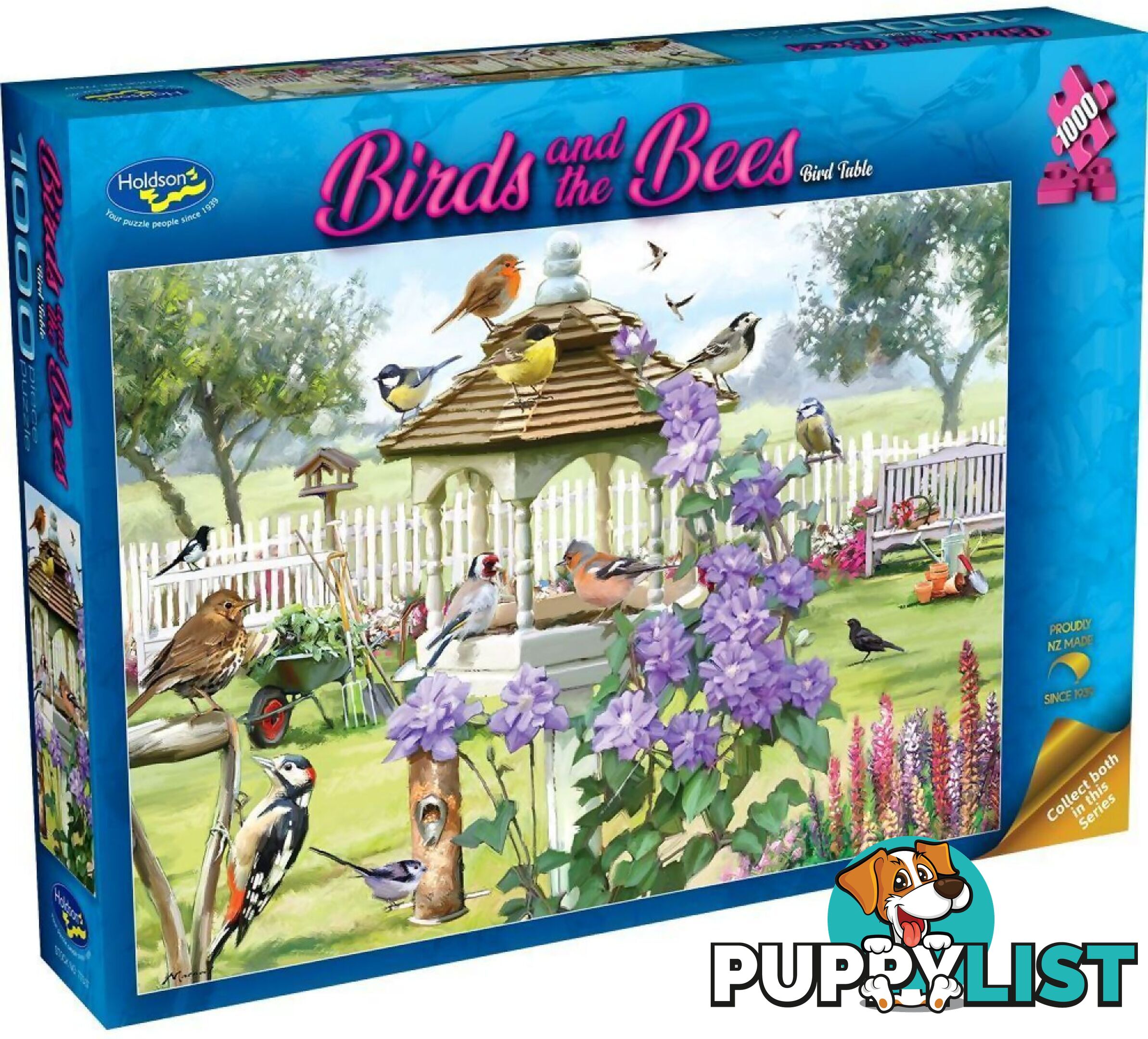 Holdson - Birds & The Bees - Bird Table - Jigsaw Puzzle 1000 Pieces - Jdhol775378 - 9414131775378