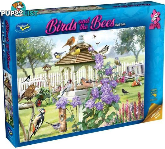 Holdson - Birds & The Bees - Bird Table - Jigsaw Puzzle 1000 Pieces - Jdhol775378 - 9414131775378