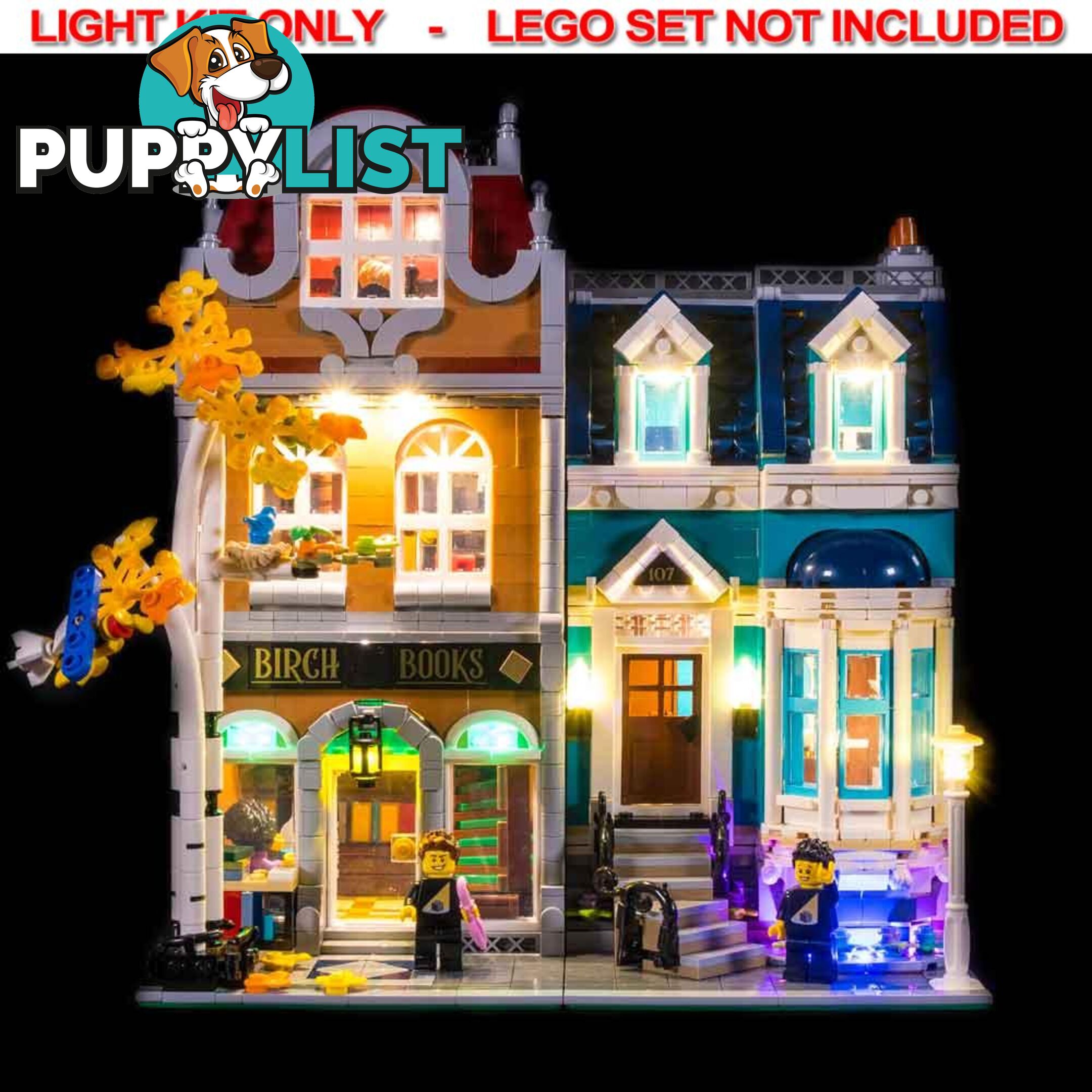 LIGHT KIT for LEGO Bookshop 10270 - Light My Bricks - 793591189772