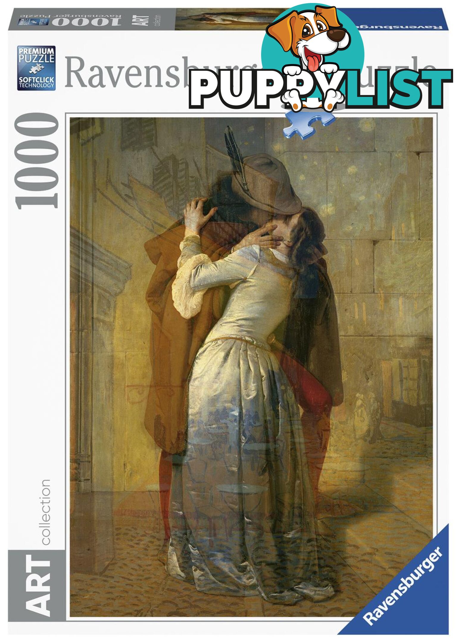 Ravensburger - Francesco Hayez The Kiss Jigsaw Puzzle 1000 Pieces - Mdrb15405 - 4005556154050