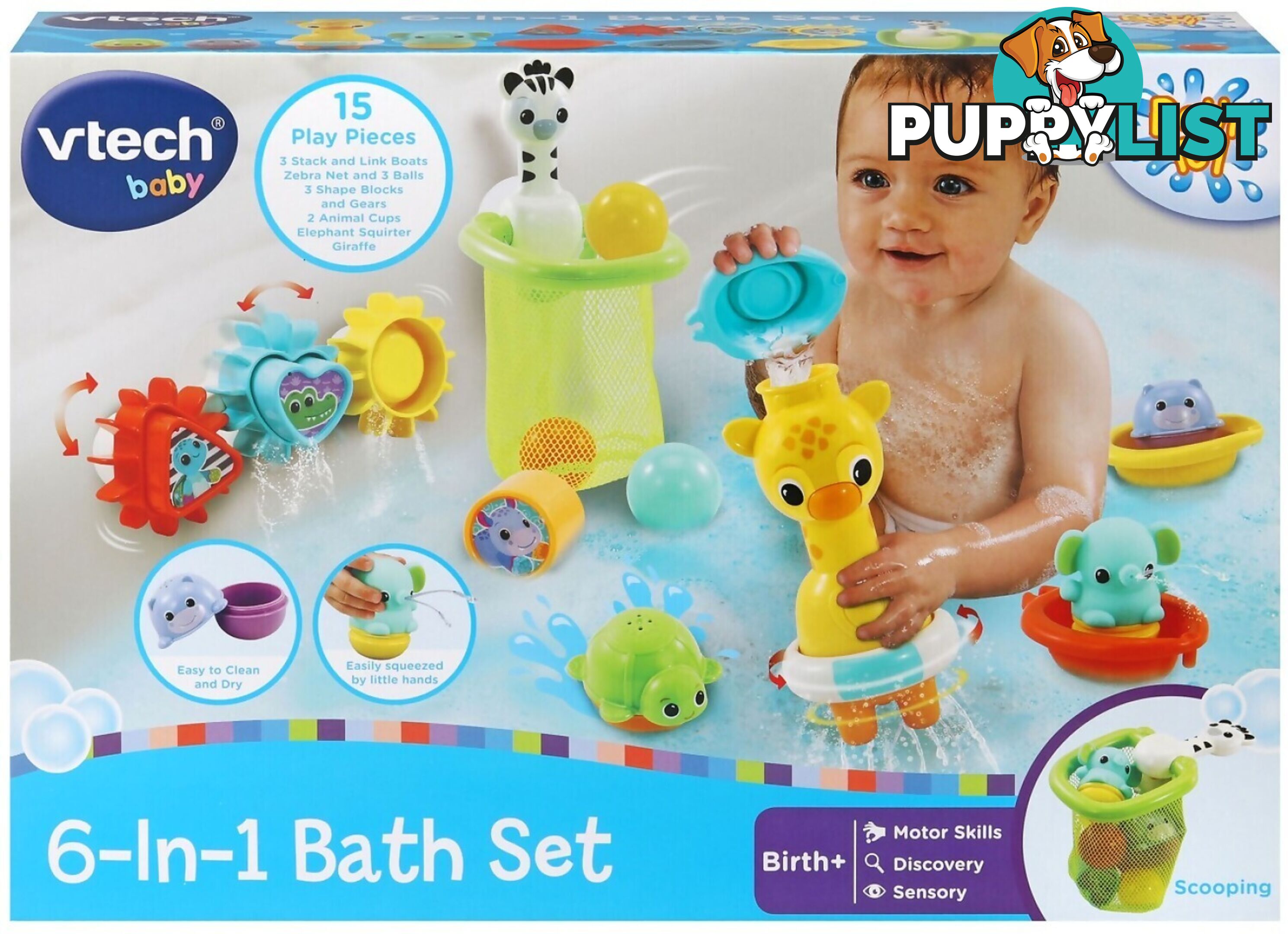 Vtech - 6 In 1 Bath Set - Tn80563003006 - 3417765630033