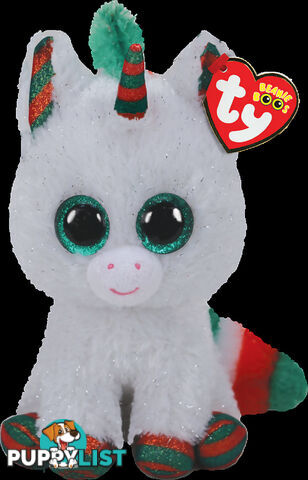 Ty - Beanie Boos - Xmas Unicorn Snowfall Small 15cm - Bg36238 - 008421362387