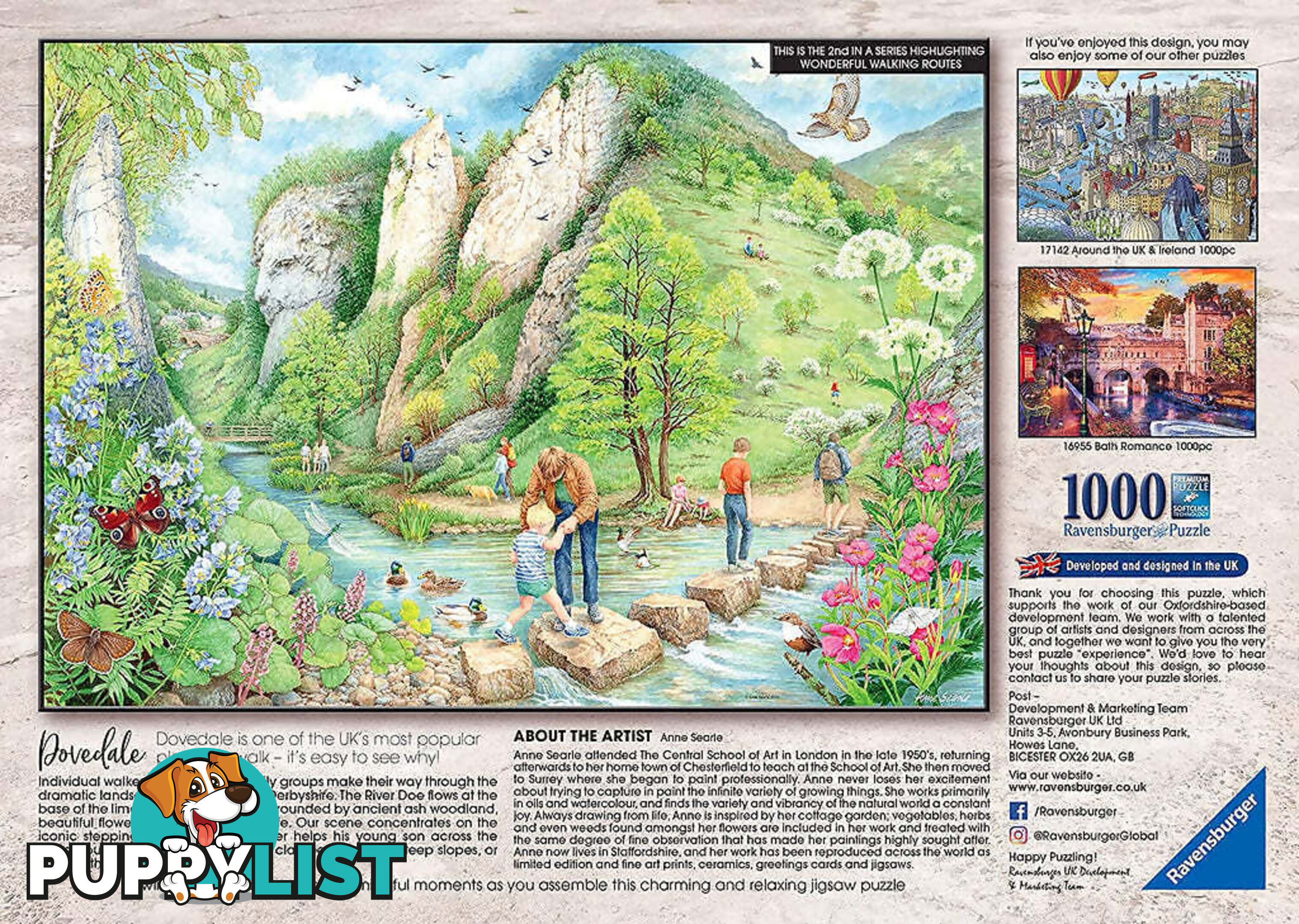 Ravensburger - Dovedale Walk World No 2 Jigsaw Puzzle 1000pc - Mdrb16979 - 4005556169795