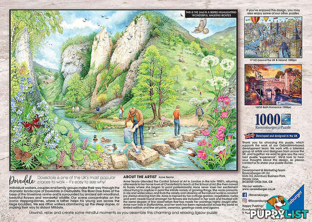 Ravensburger - Dovedale Walk World No 2 Jigsaw Puzzle 1000pc - Mdrb16979 - 4005556169795